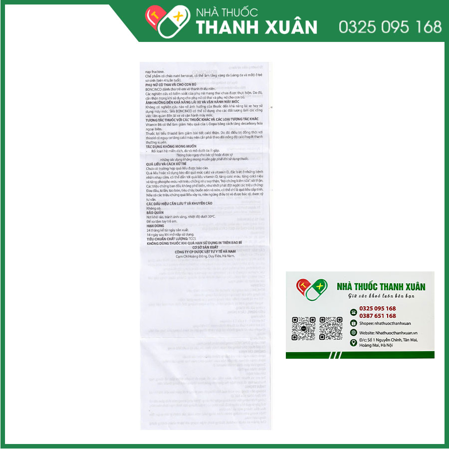Boncinco bổ sung vitamin và acid amin thiết yếu cho cơ thể